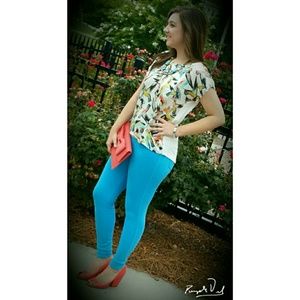 HUE BLUE LEGGINGS