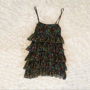 Black Floral Mini H&M Dress