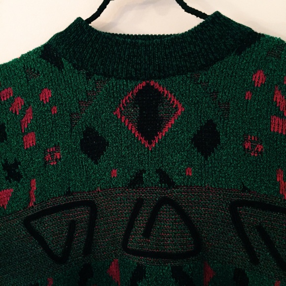 patterned retro sweater - Picture 3 of 3
