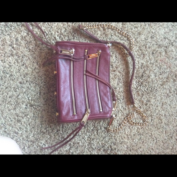 Rebecca minkoff mini 5 zip in color port
