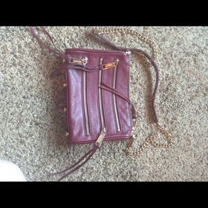 Rebecca minkoff mini 5 zip in color port