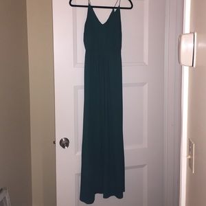 Loft emerald maxi dress
