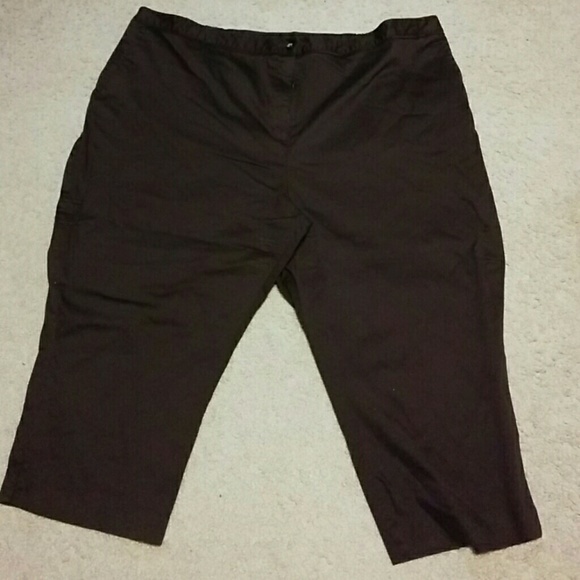 Chocolate brown capris