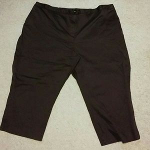 Chocolate brown capris