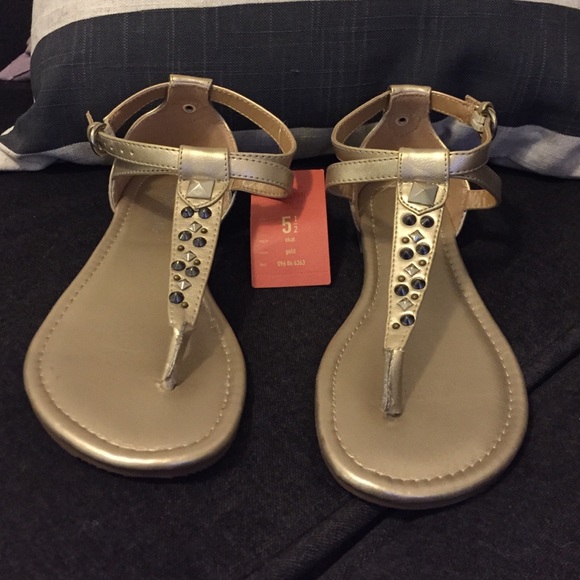 Gold sandals