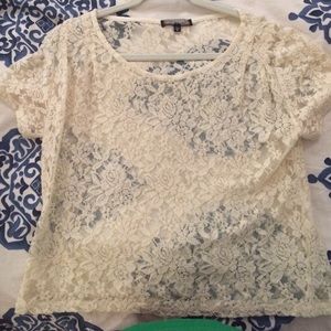 Sheer lace top