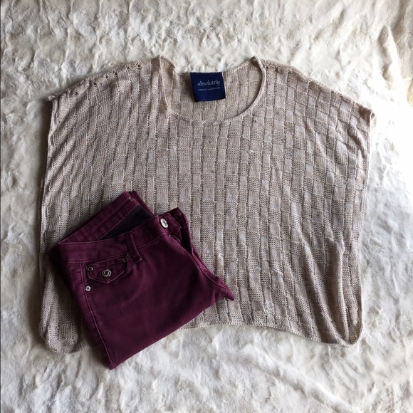 Tan Crochet Shirt