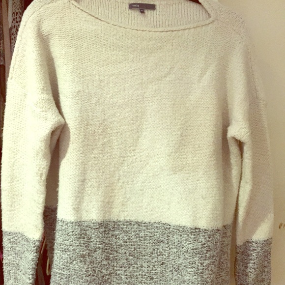 Vince Sweaters - Vince color blocked cashmere sweater