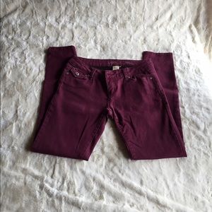 Maroon Skinny Jeans