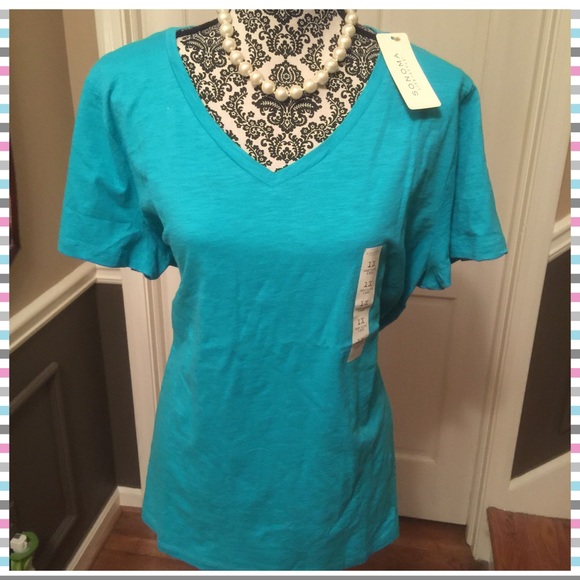 ☀️ ☀️ SUMMER SALE!!☀️☀️NWT:Blue Cotton Slubbed Tee
