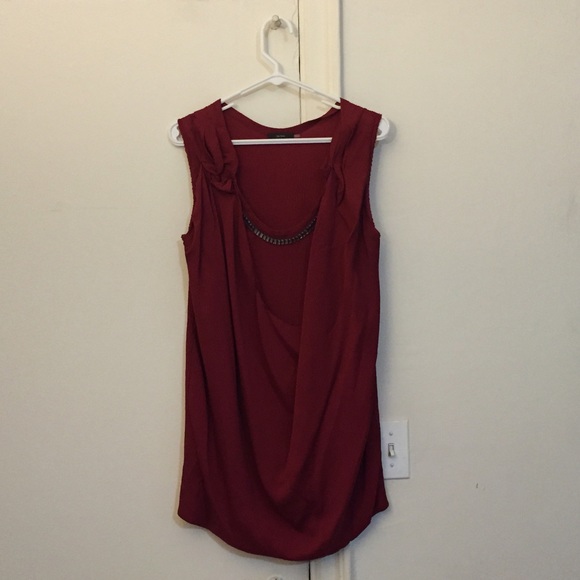 🍒HP🍒 Vera Wang Jeweled Silk Top (NWOT) - Picture 3 of 4