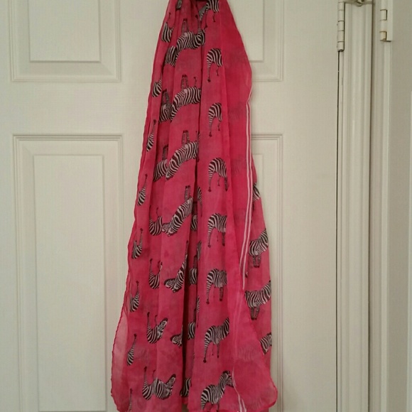 Zebra scarf long and beatiful.