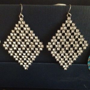 Diamond shaped earrings