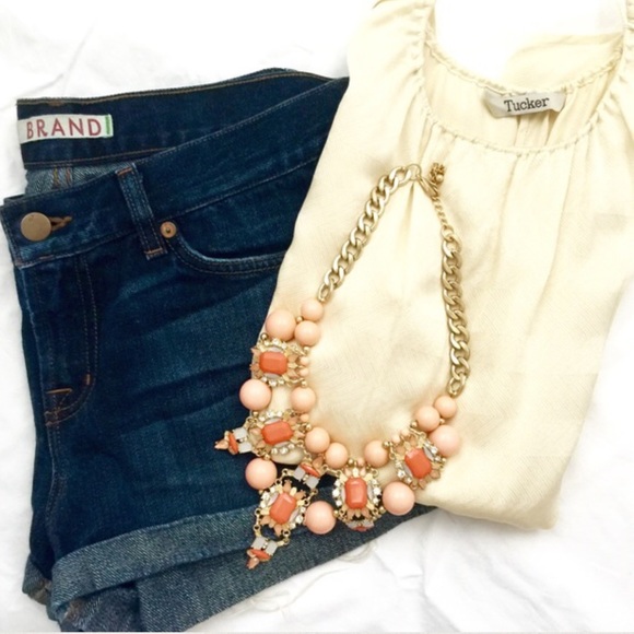 J Brand Cuffed Dark Denim Shorts Size 28