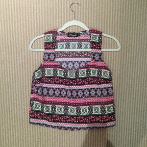 Cute Aztec pattern crop top