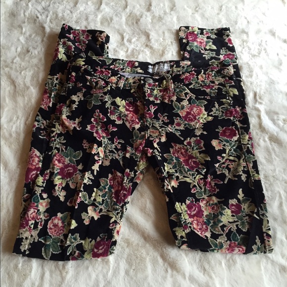 Floral Velvet Free People Pants - Picture 2 of 4