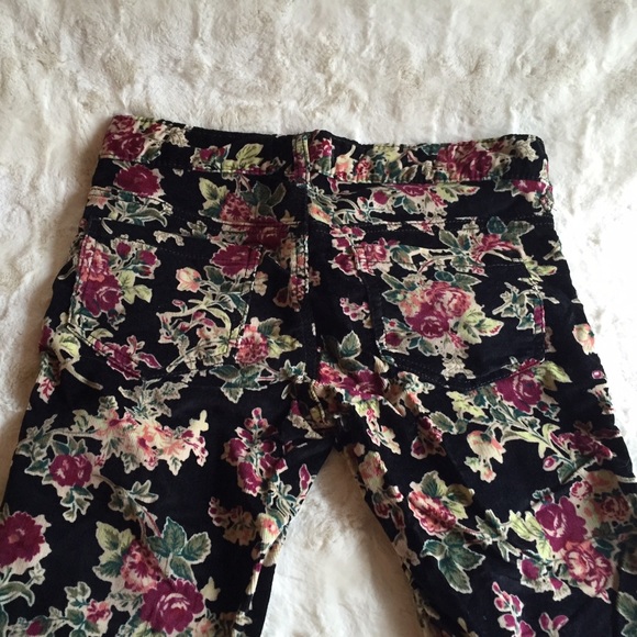 Floral Velvet Free People Pants - Picture 3 of 4