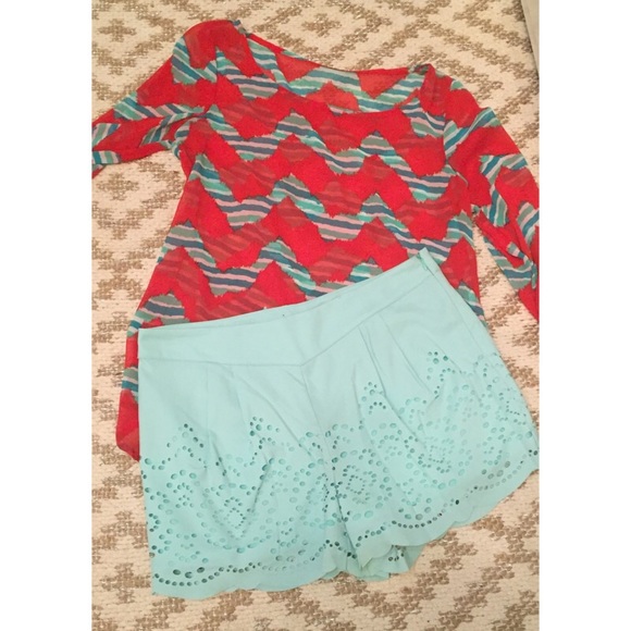 High Waist Lacey Shorts