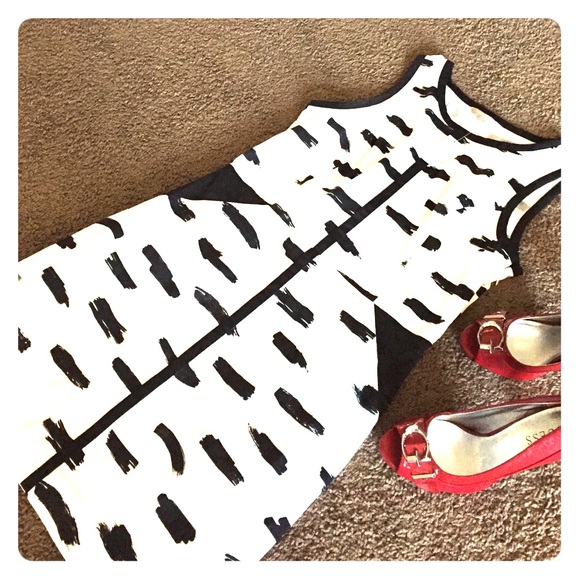 White w/ black dress .