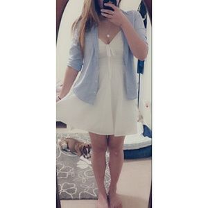 SOLD---White halter summer dress---SOLD