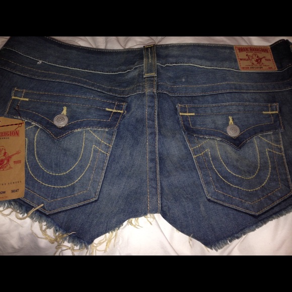 True Religion cutoff shorts