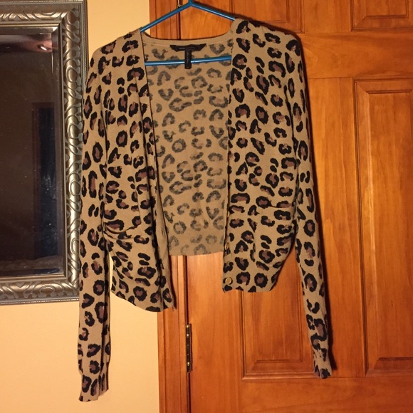 Animal print cardigan by BCBG