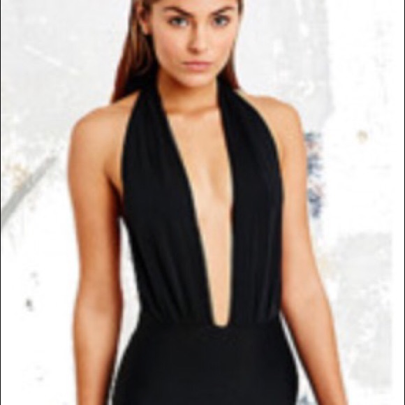 ASOS blue halter top bathingsuit