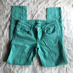 Turquoise Skinny Jeans