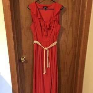 AGB Dress burnt orange in color