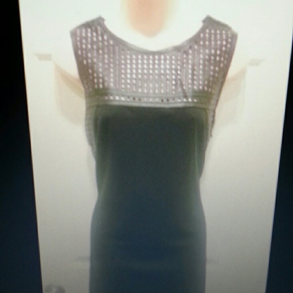 Speechless  Black Fitted Faux Leather Trim Dress