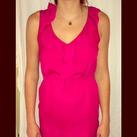 Hot Pink Polyester dress