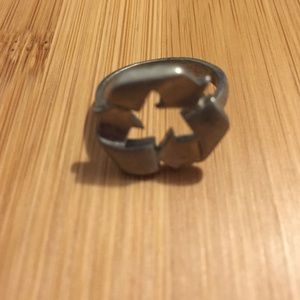 Heritage recycle symbol ring