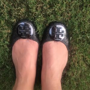 Tory burch glitter flats