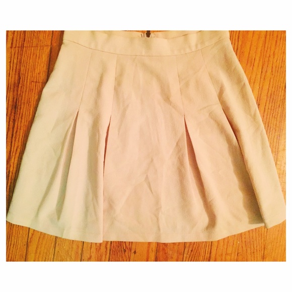Beige Skater Skirt