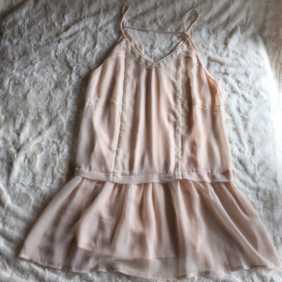 Baby Pink and Lace Top Shop Dress