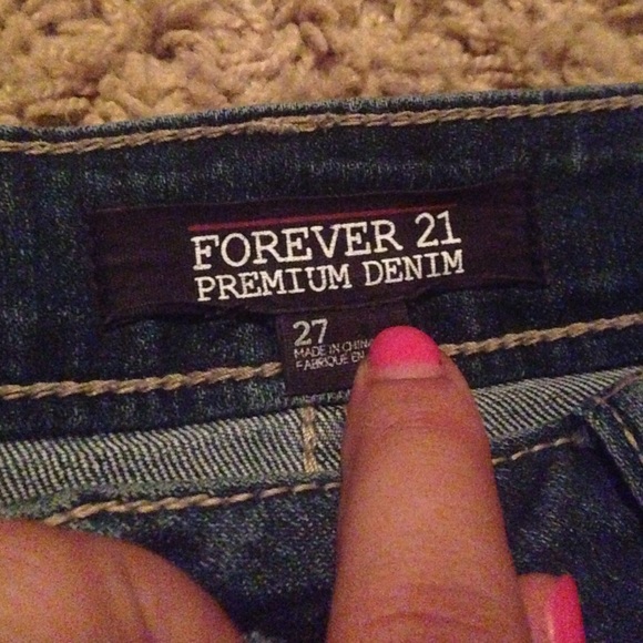 Forever 21 denim jeans with British flag pockets - Picture 4 of 4