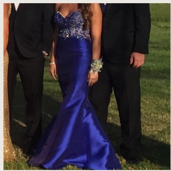 Royal Blue Prom Dress - Picture 4 of 4