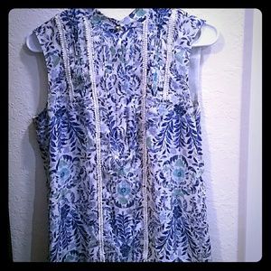 Tory Burch Embroidered Silk Top