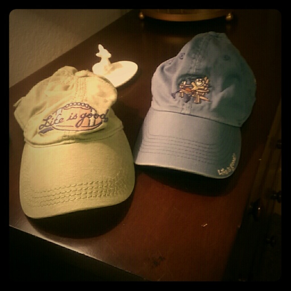 Two life is good baseball hats.