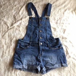 Jean Overall Shorts