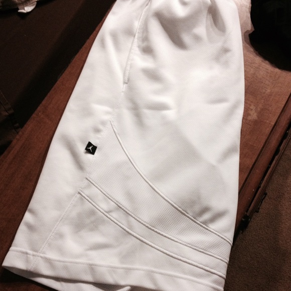 White Jordan shorts
