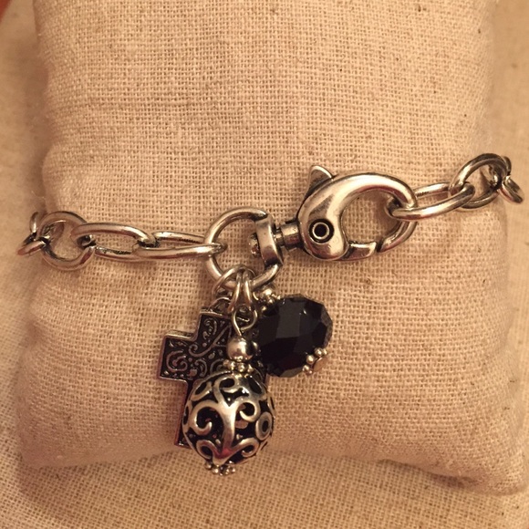 Silver Cross Bracelet