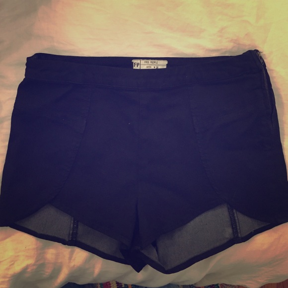 Free People Other - Free People black denim shorts