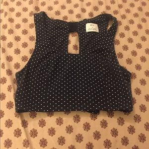 Bow back crop top