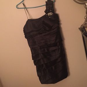 Black Layered Cocktail Dress