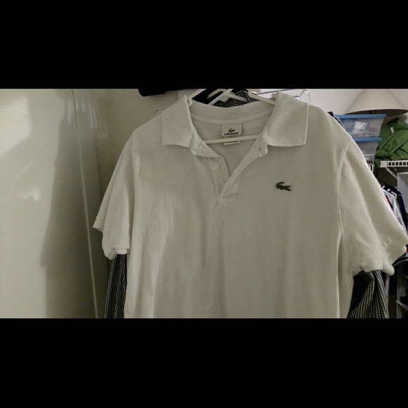 Lacoste White polo men's
