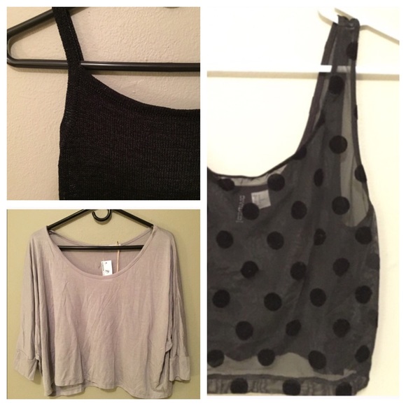 Fe top || polka dot crop || vintage top