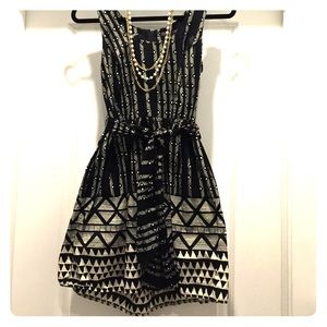 Black and white Retro dress