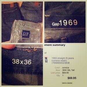 3 pairs of Men's Gap 1969 Jeans