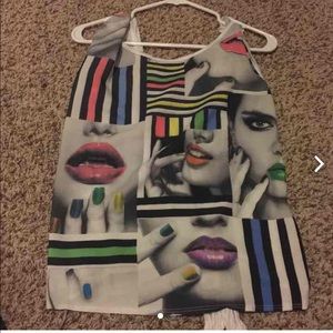 Adorable tie up shirt!